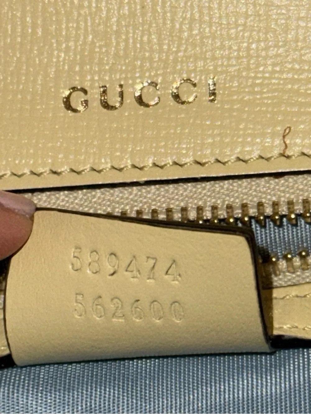 Gucci GG Ring Azalea Butter Yellow Calf Leather Shoulder/Crossbody Bag 589474